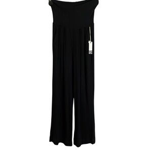 NSF Black Cropped Ribbed Leisure Pants Women’s Sz Petite